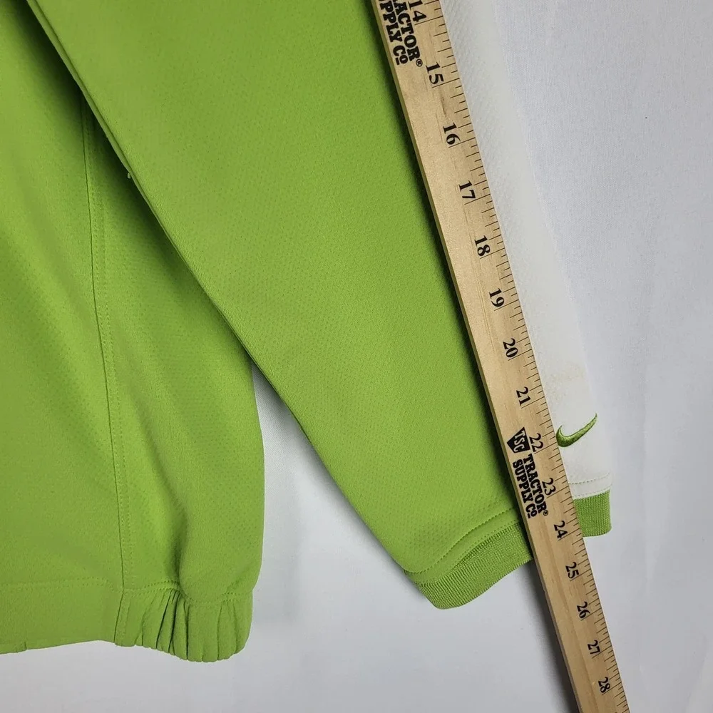 Nike Golf Nike Fit Therma Sweatshirt‎ Men's Large Green White Quarter Zip